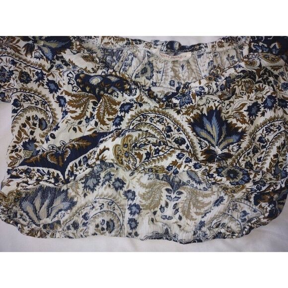 5/$25 Sz L Crop Top Peasant Floral Boho Hippie Fairy - Picture 6 of 7